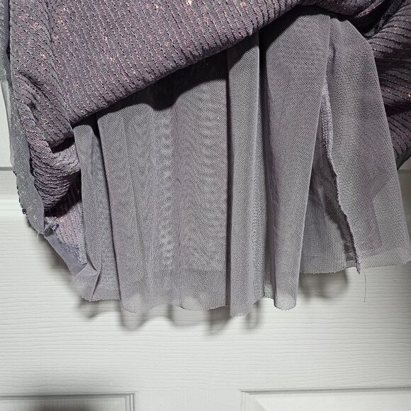 Intimately Free People Gold Rush Lilac Iridescent Mini Slip Dress Size Small - Picture 7 of 11